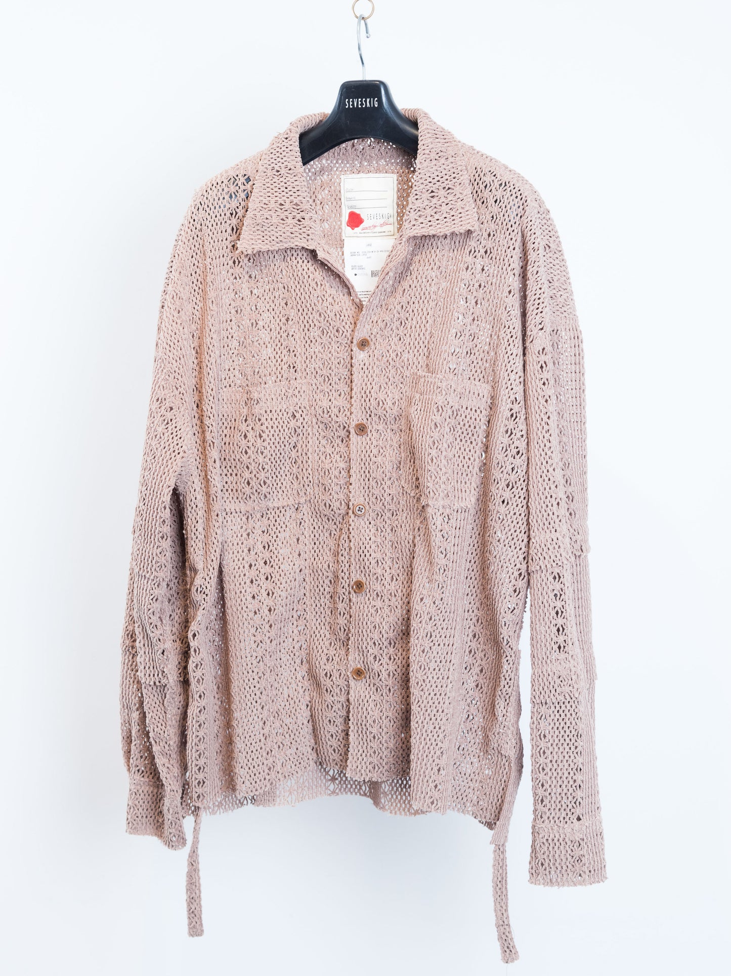 SH-SV-NYA-1002 / Chenille yarn Mesh Shirt