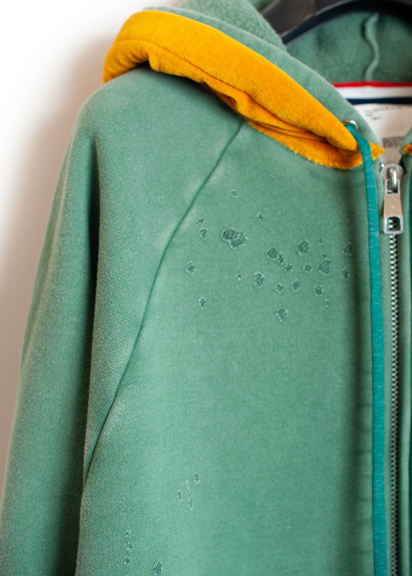 SW-SV-NGA-1003 / Velour Layered Zip up Hoodie