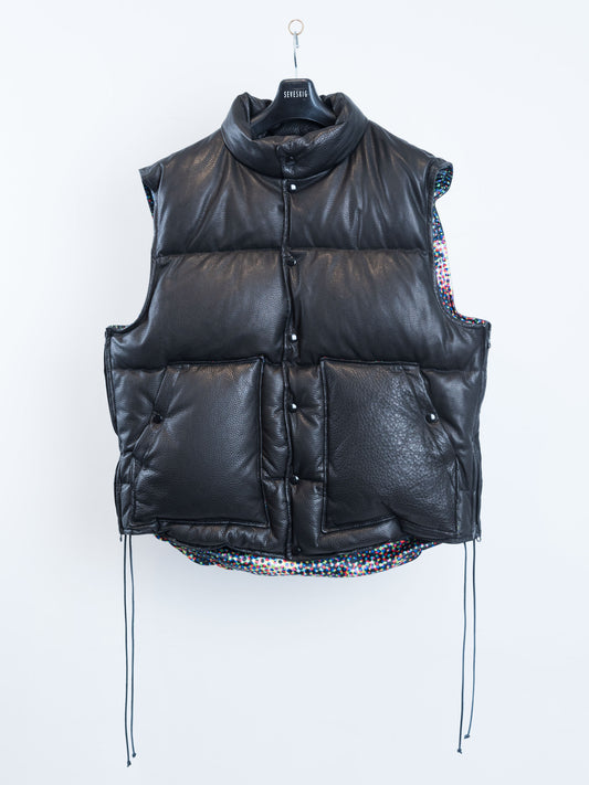 VS-SV-NYA-1001 / Japan Cow Leather Down Vest