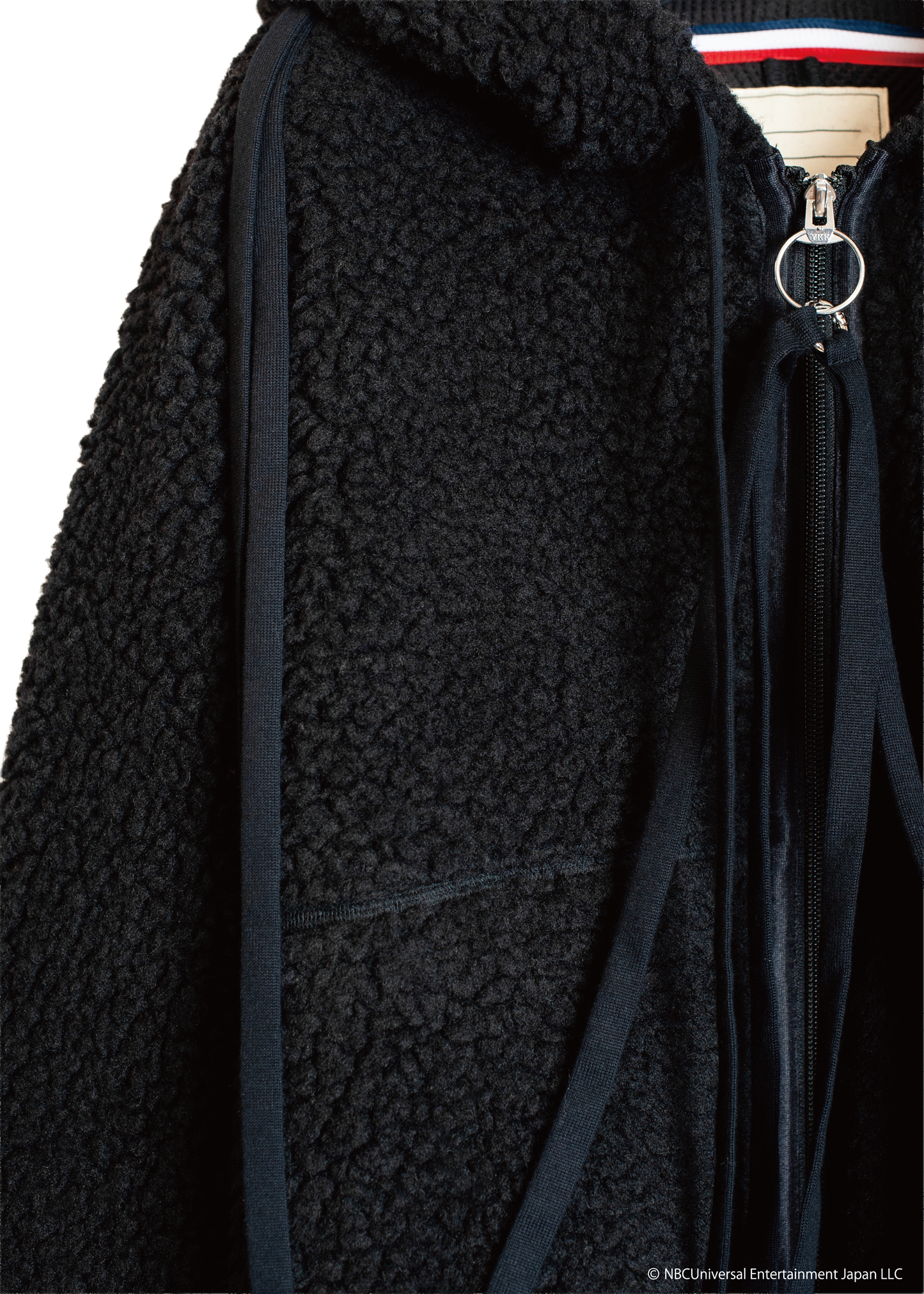 SW-SV-NRA-1004  / lain Wool Boa Pajama Zip-Up Jacket