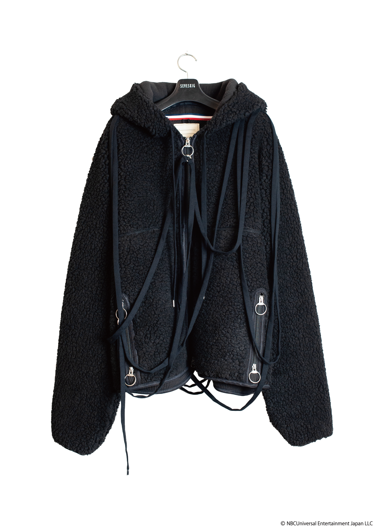 SW-SV-NRA-1004  / lain Wool Boa Pajama Zip-Up Jacket