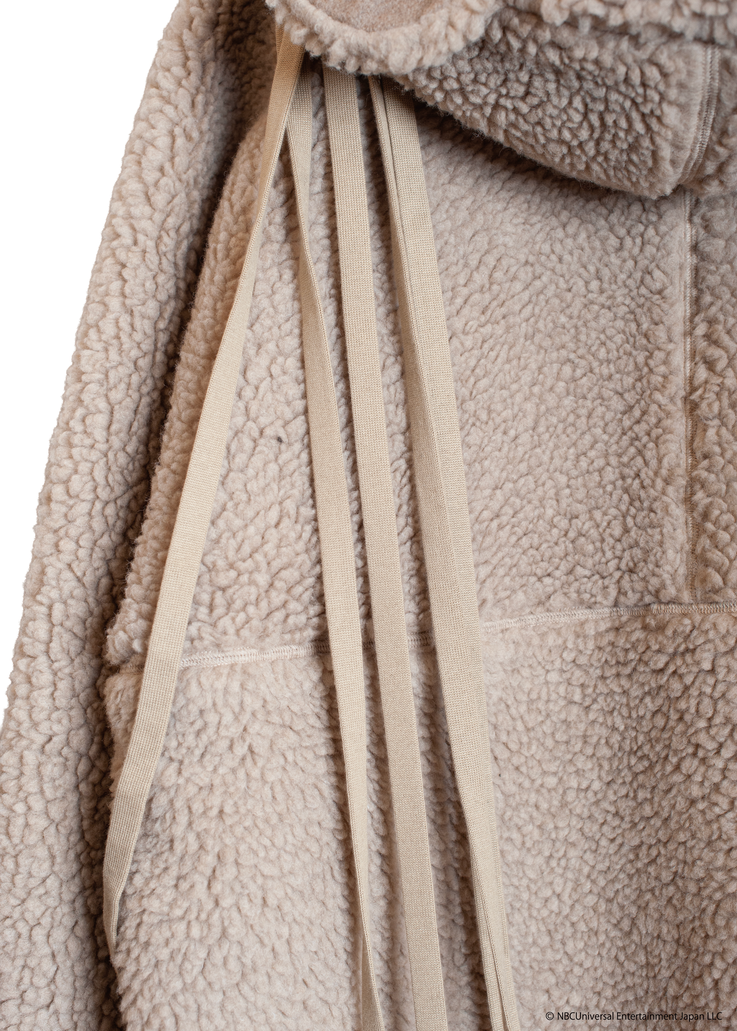 SW-SV-NRA-1004  / lain Wool Boa Pajama Zip-Up Jacket
