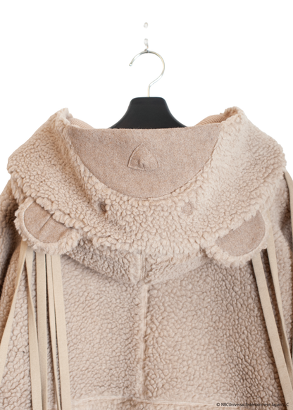 SW-SV-NRA-1004  / lain Wool Boa Pajama Zip-Up Jacket