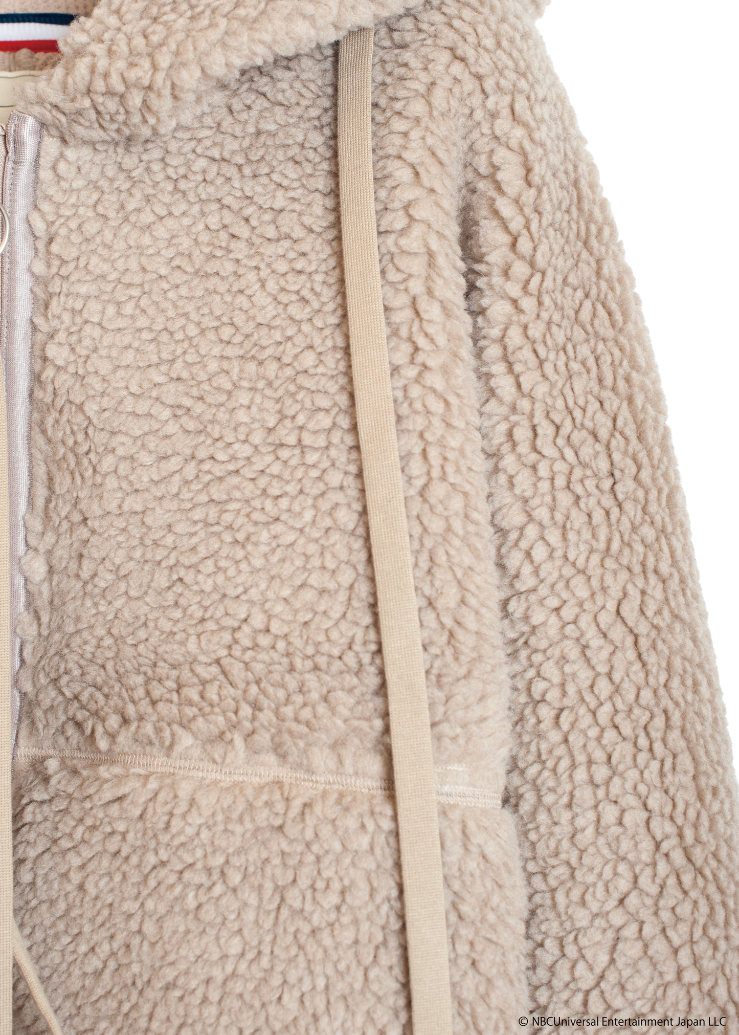 SW-SV-NRA-1004  / lain Wool Boa Pajama Zip-Up Jacket