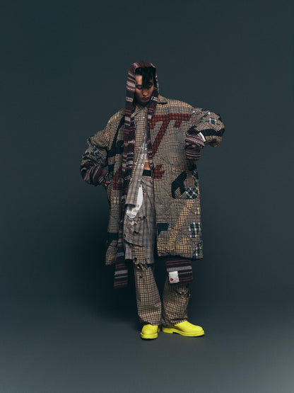 CO-SV-NGA-1004 / Geometrics of Luck Patchwork Coat
