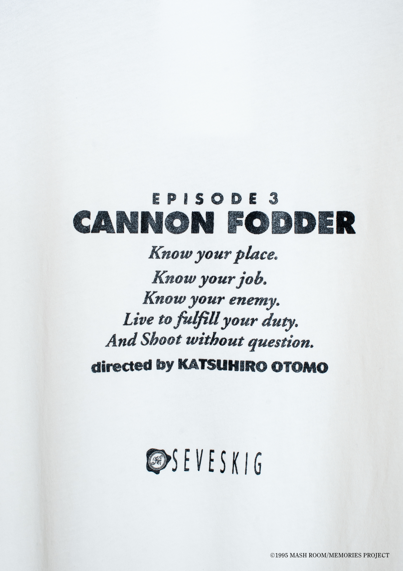CT-SV-NRS-1006/MEMORIES "CANNON FODDER" S/SL Tee