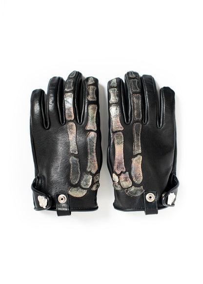 AC-SV-NGA-1005 / Cow Leather X-ray Gloves Ver,Silver