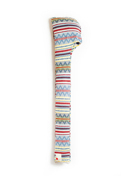 AC-SV-NGA-1007 / Frosted Isle Knit Long Scarf Hoodie