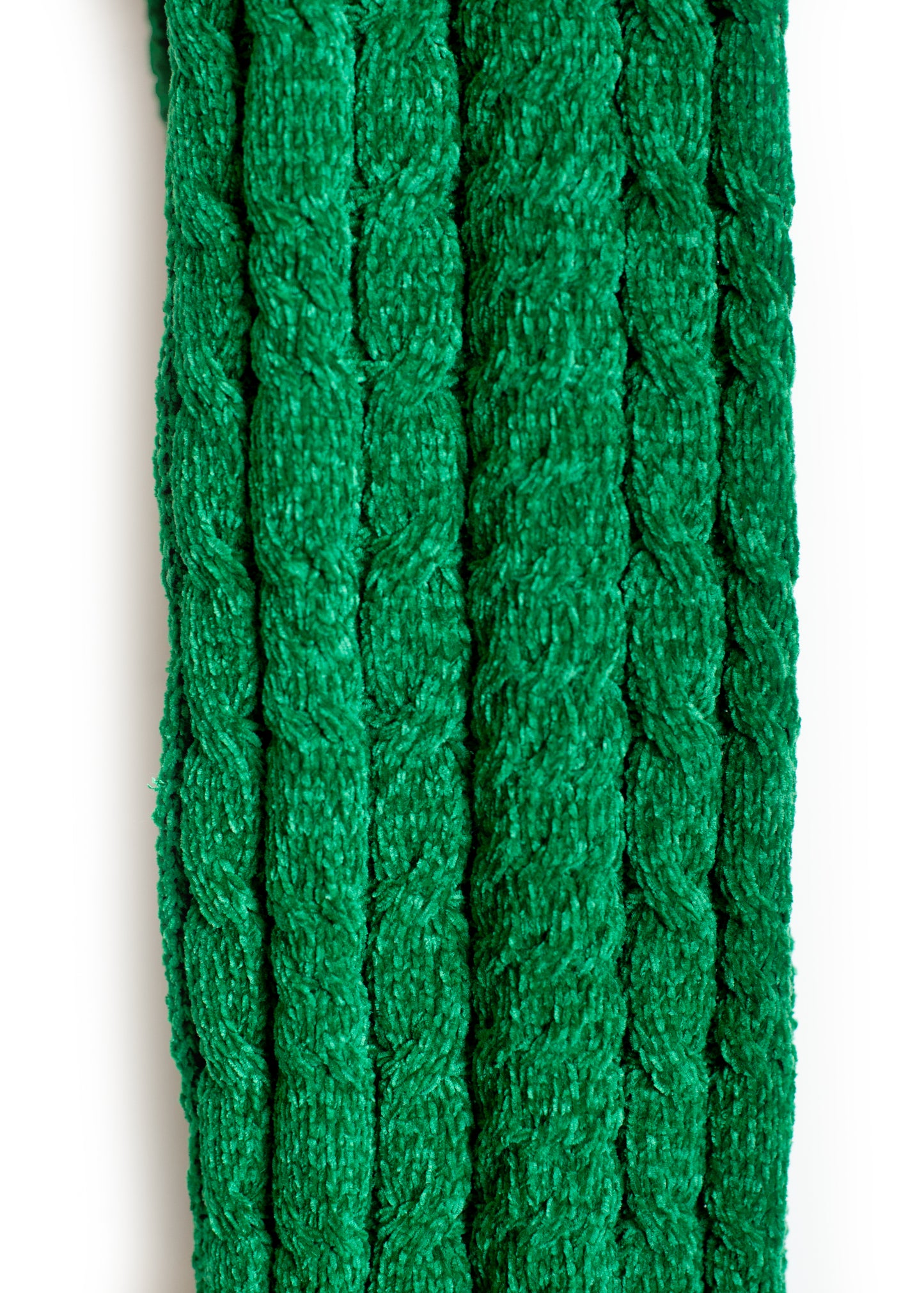 AC-SV-NGA-1008 / Chenille Knit Long Scarf Hoodie