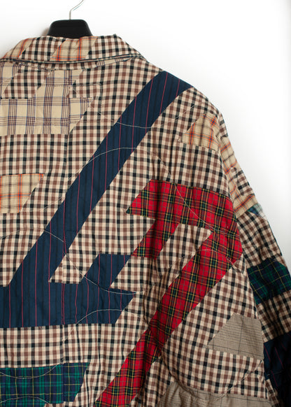 CO-SV-NGA-1004 / Geometrics of Luck Patchwork Coat