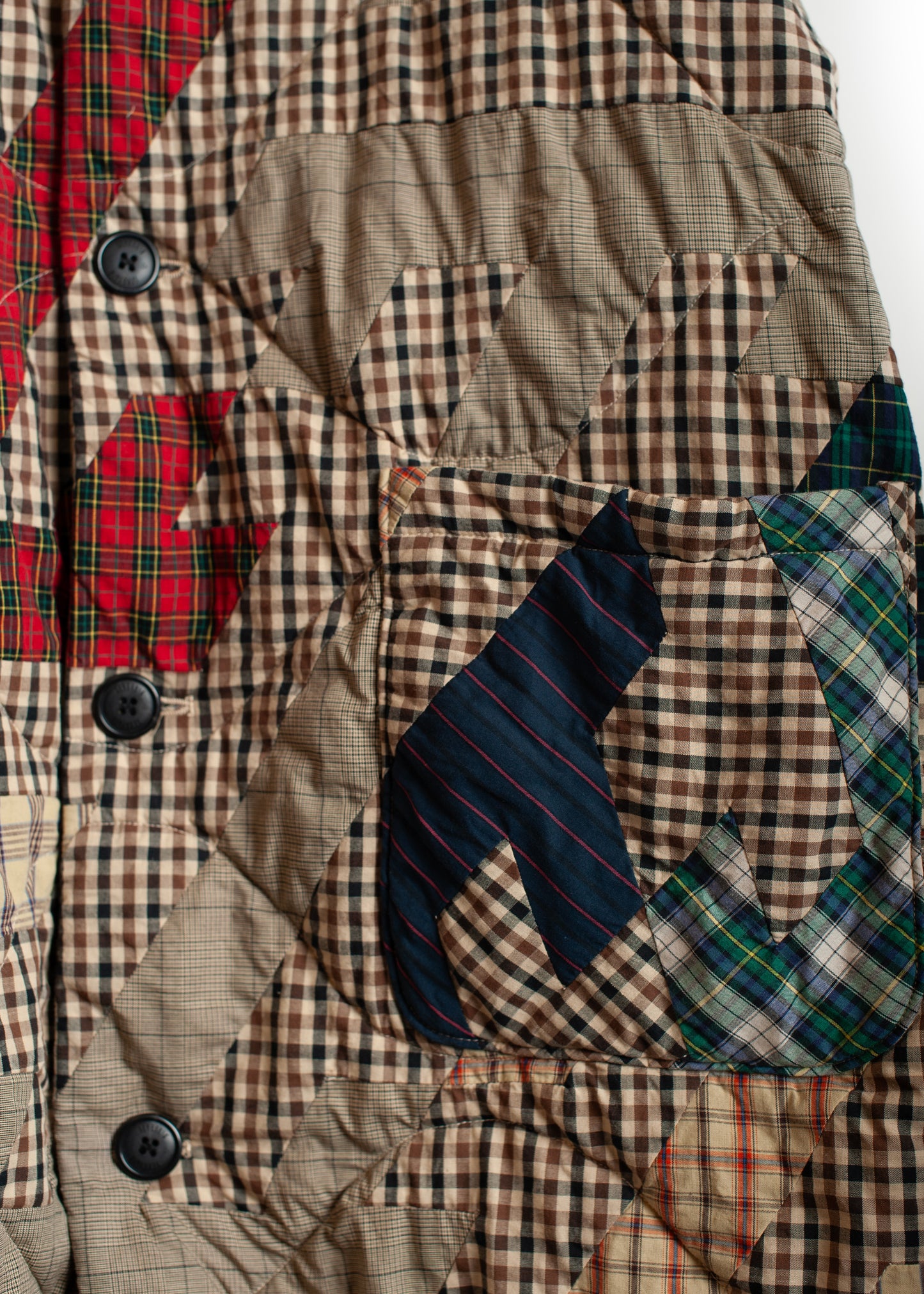 CO-SV-NGA-1004 / Geometrics of Luck Patchwork Coat