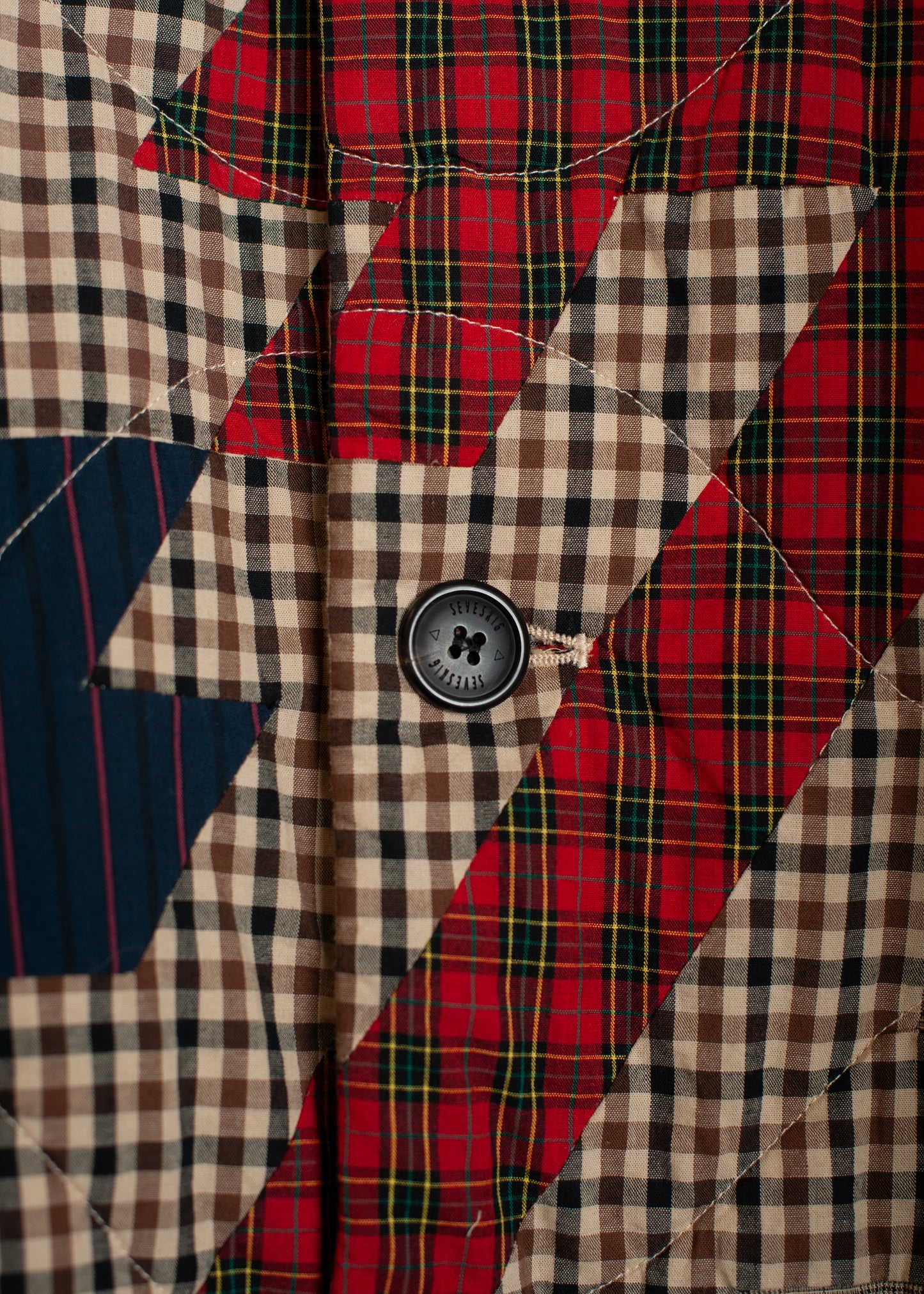 CO-SV-NGA-1004 / Geometrics of Luck Patchwork Coat