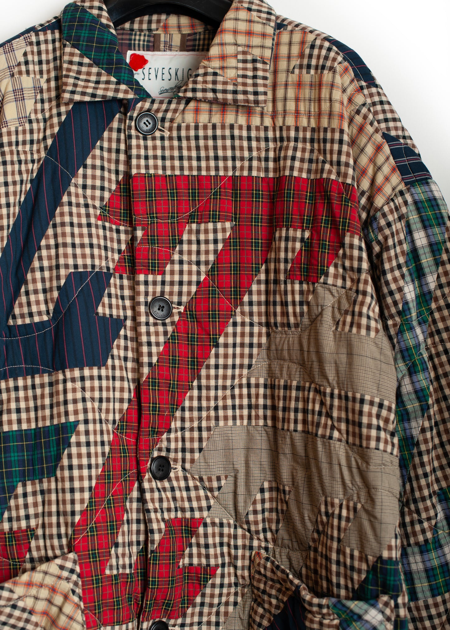 CO-SV-NGA-1004 / Geometrics of Luck Patchwork Coat
