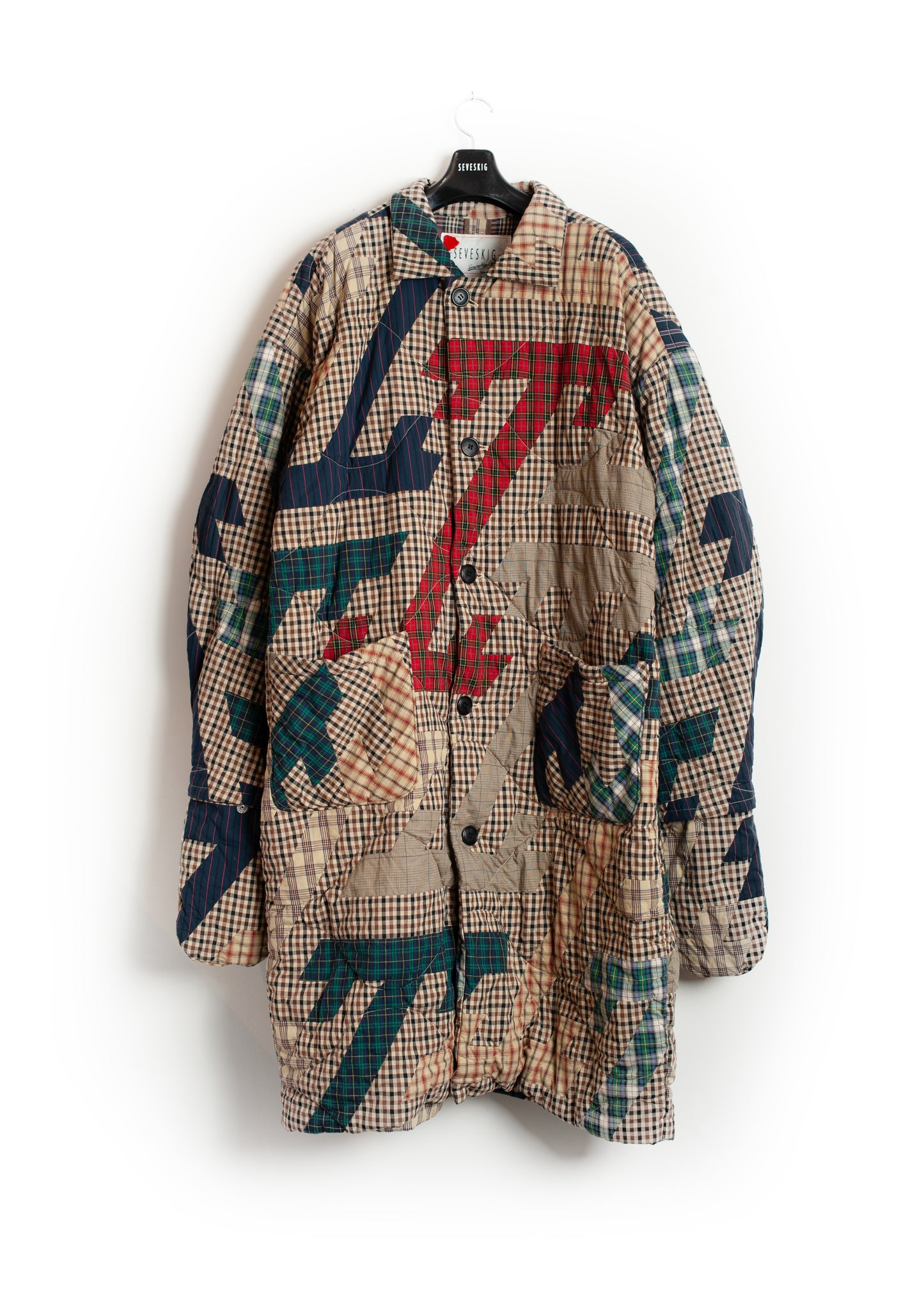 CO-SV-NGA-1004 / Geometrics of Luck Patchwork Coat