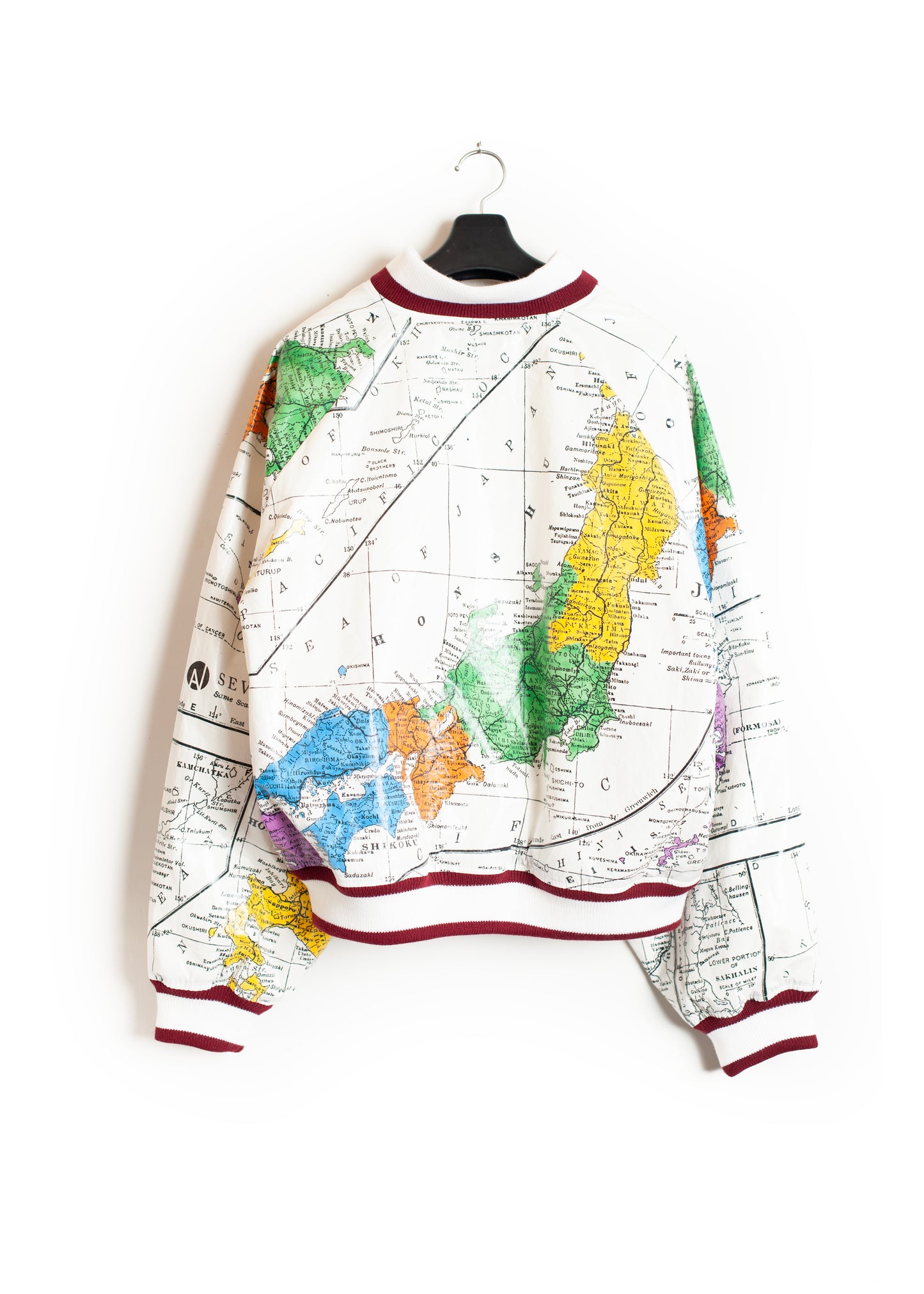 JK-SV-NGA-1004 / Faux Paper Map Jacket