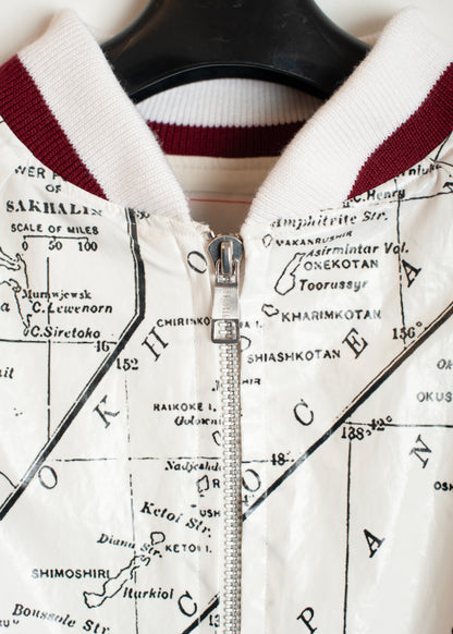 JK-SV-NGA-1004 / Faux Paper Map Jacket