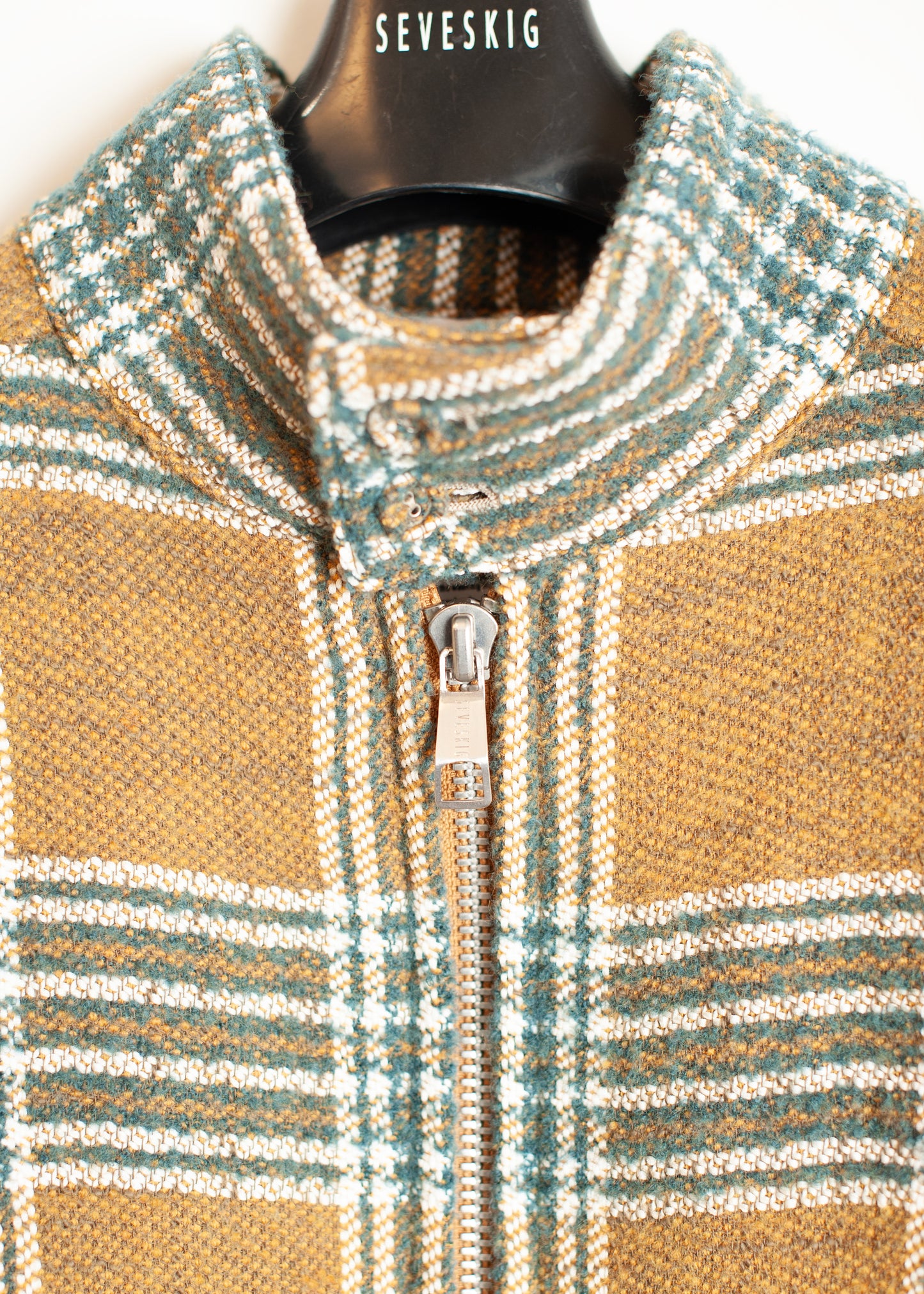JK-SV-NGA-1009 / Tweed Plaid Swing Jacket