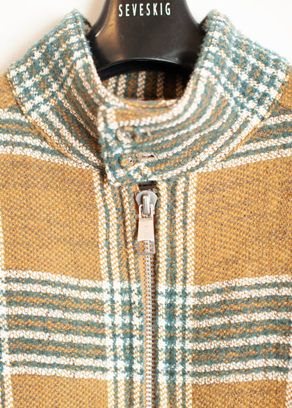 JK-SV-NGA-1009 / Tweed Plaid Swing Jacket