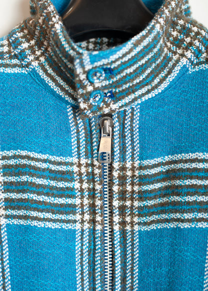JK-SV-NGA-1009 / Tweed Plaid Swing Jacket