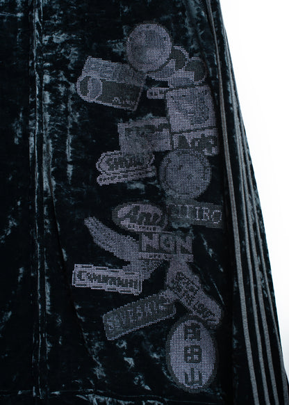 JK-SV-NGA-1010 / Velour Patch Swing Jacket