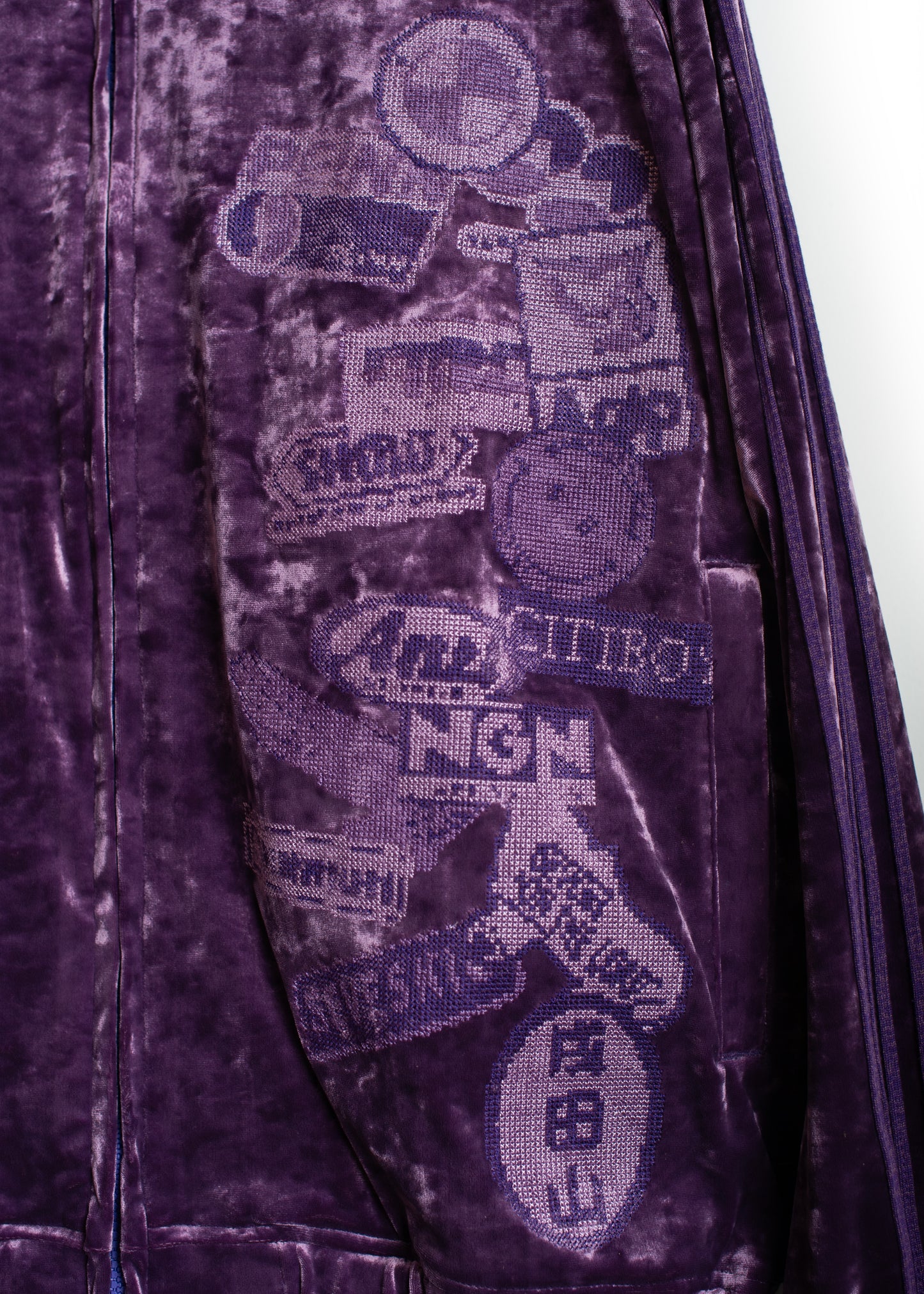 JK-SV-NGA-1010 / Velour Patch Swing Jacket