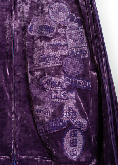 JK-SV-NGA-1010 / Velour Patch Swing Jacket