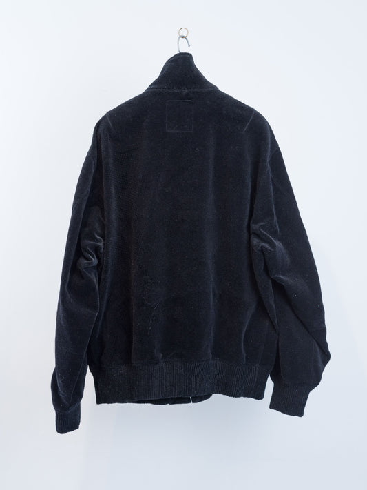 JK-SV-NYA-1003 / Flocked Velvet Track Jacket