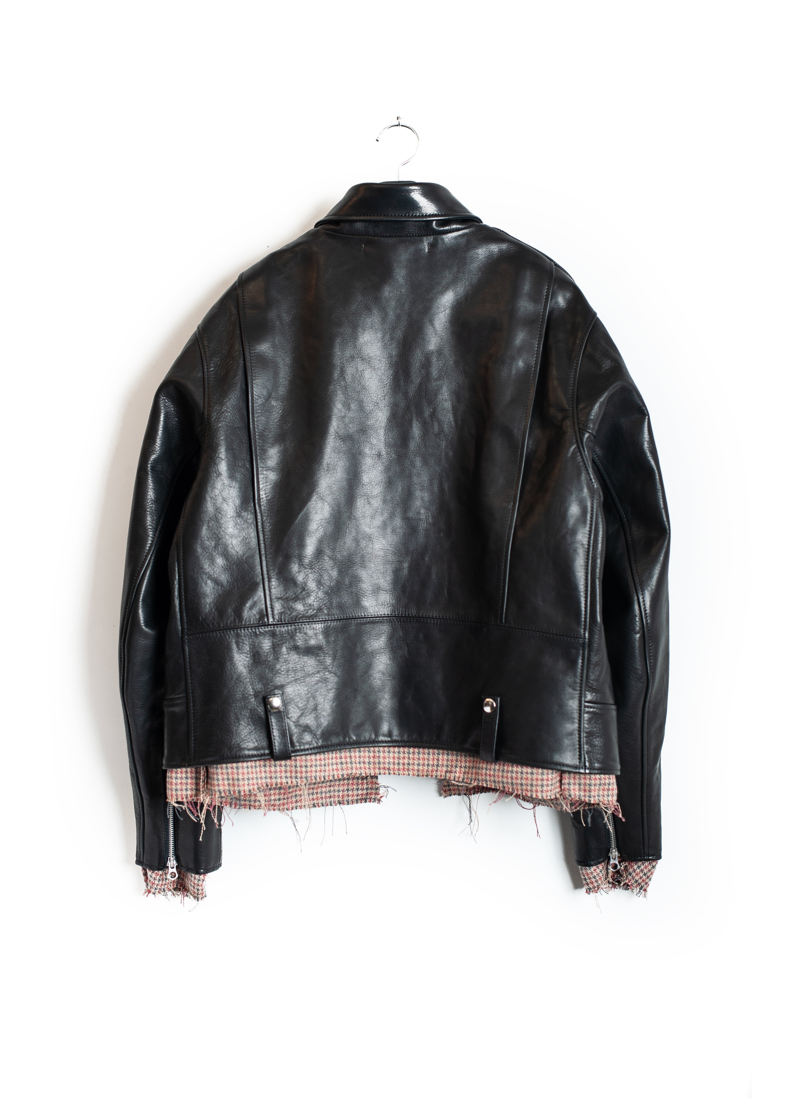 ジャケット・アウター Lounge Lizard Cow leather RIDERS BLACK Lounge Lizard COW SMOOTH FINISH DOUBLE RIDERS JACKET No.0190