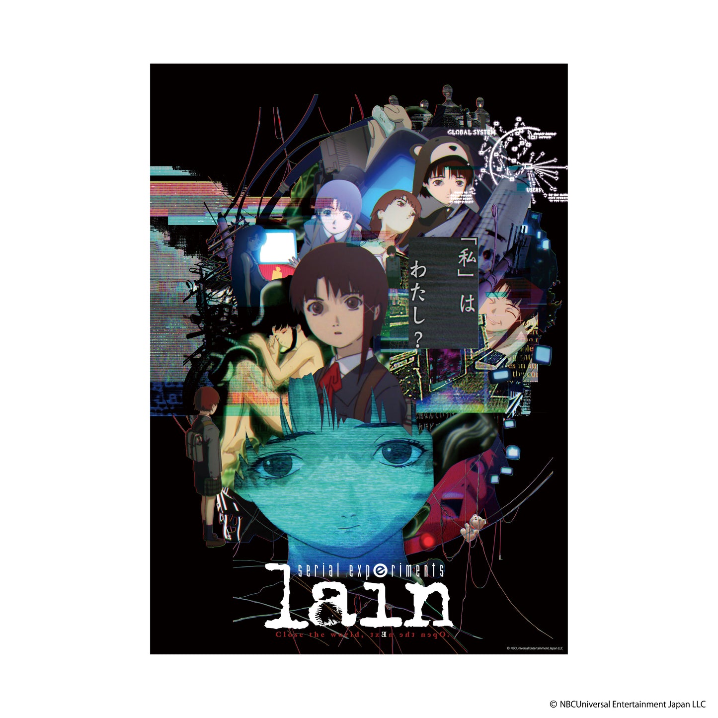 AC-SV-LN-1002 / SEV vs lain  A2 Poster