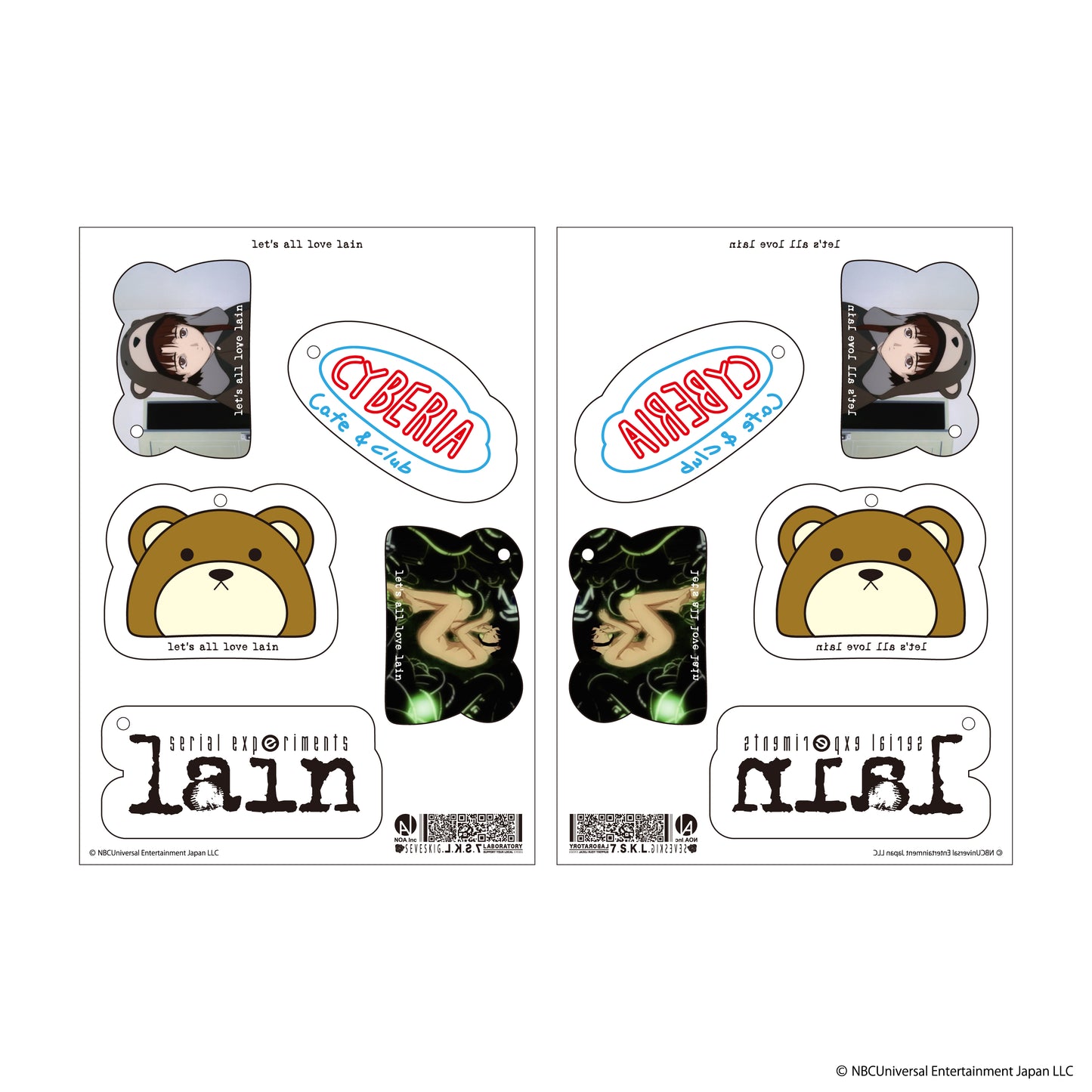 AC-SV-LN-1006 / SEV vs lain Acrylic Keychain