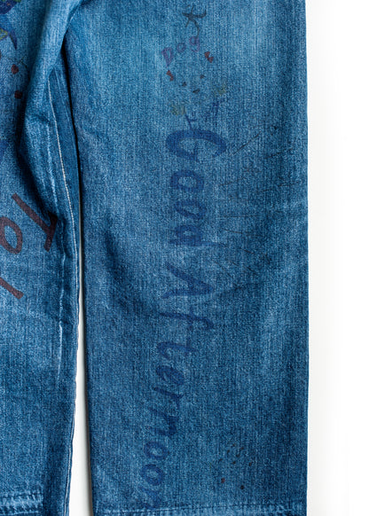 PT-SV-NGA-1004 / Graffiti 5P Denim Pants Ver,Ridawo