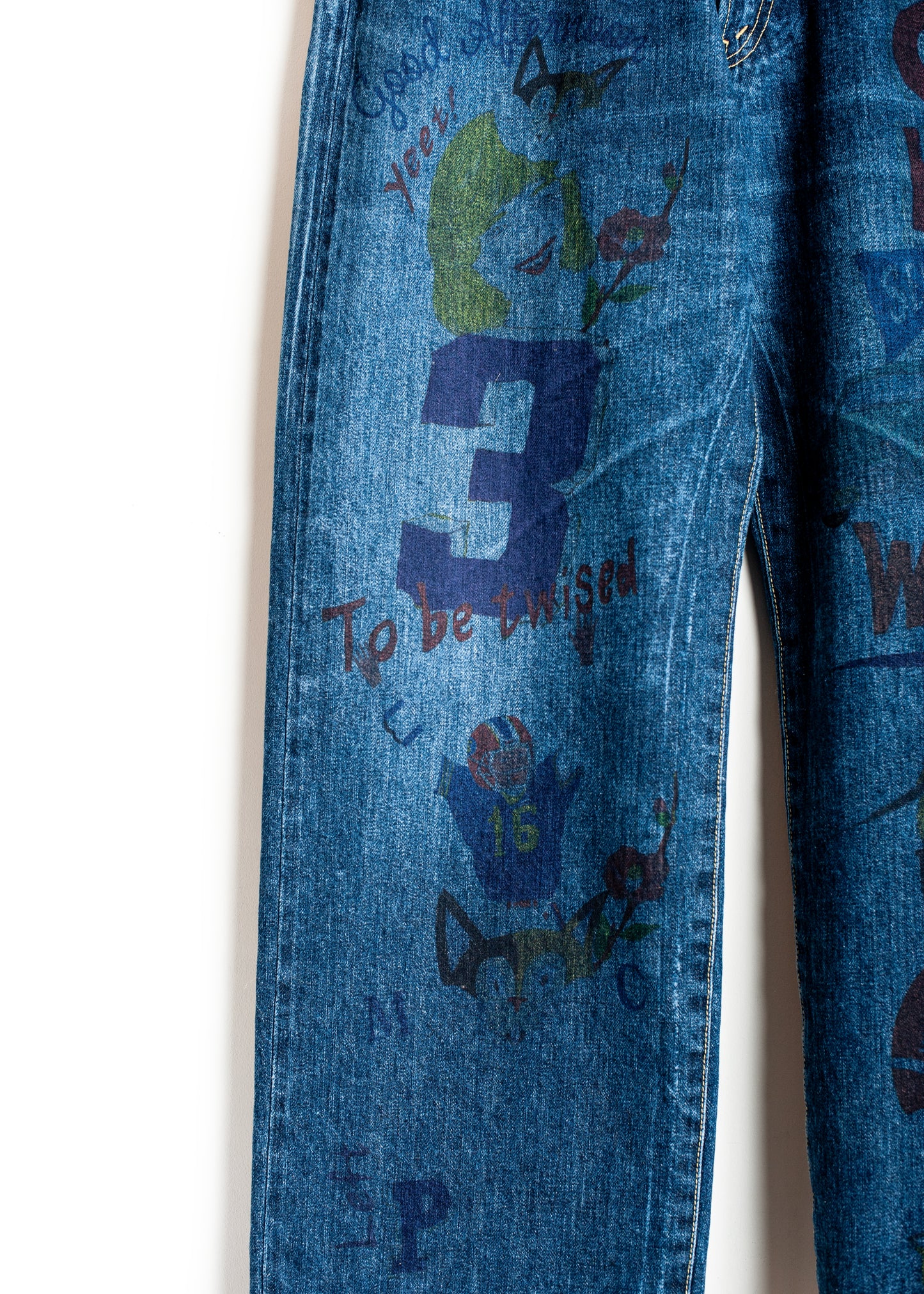 PT-SV-NGA-1004 / Graffiti 5P Denim Pants Ver,Ridawo
