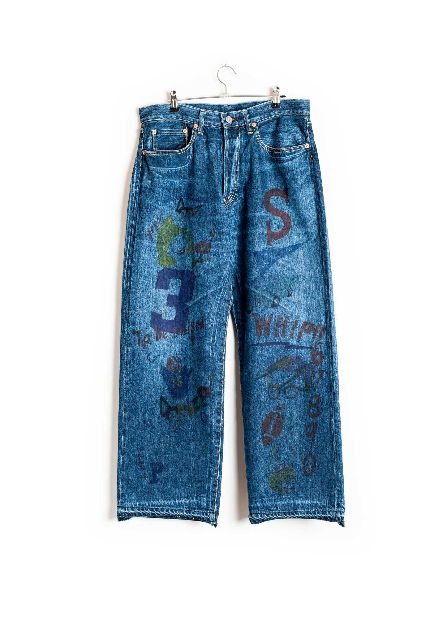 PT-SV-NGA-1004 / Graffiti 5P Denim Pants Ver,Ridawo