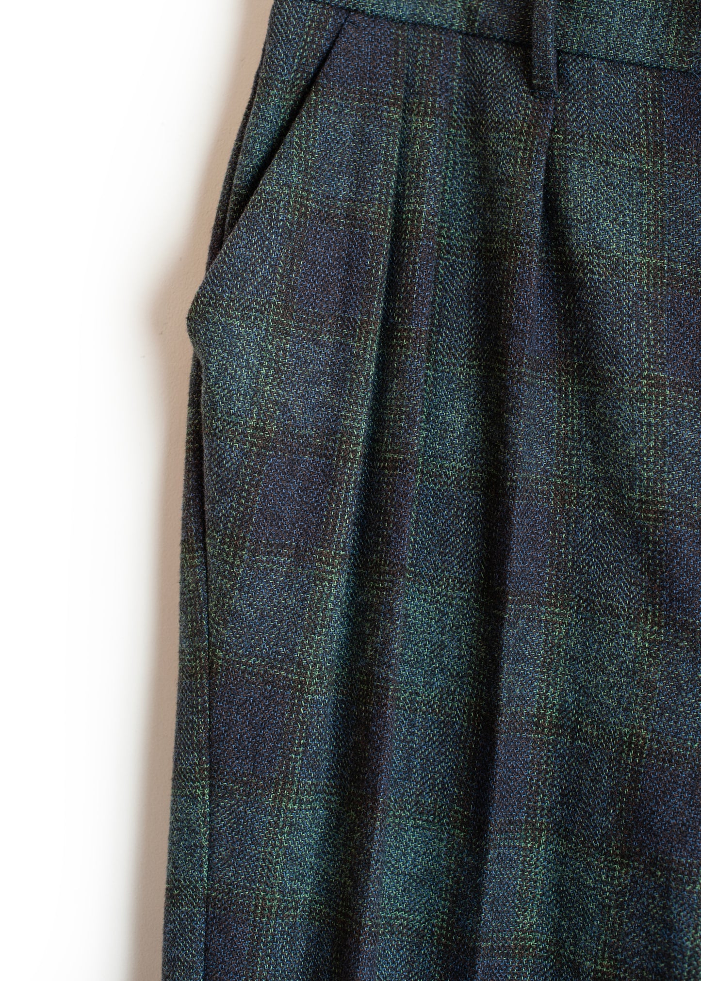 PT-SV-NGA-1007/Rustic Tweed Wide Trousers