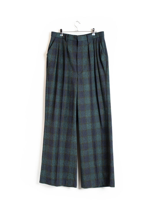 PT-SV-NGA-1007/Rustic Tweed Wide Trousers