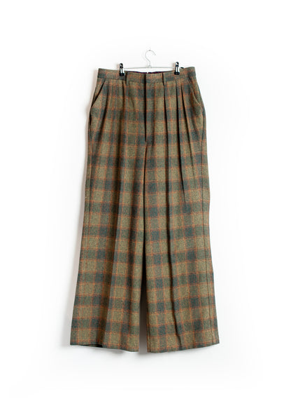 PT-SV-NGA-1007/Rustic Tweed Wide Trousers