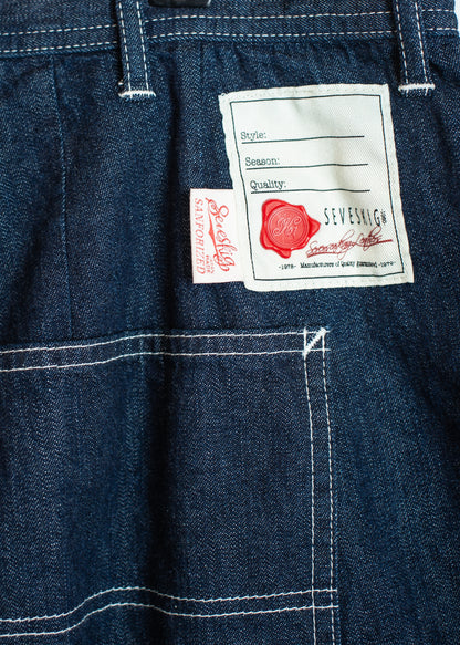 PT-SV-NGA-1010/Classic Double-Knee Painter Wide Pants