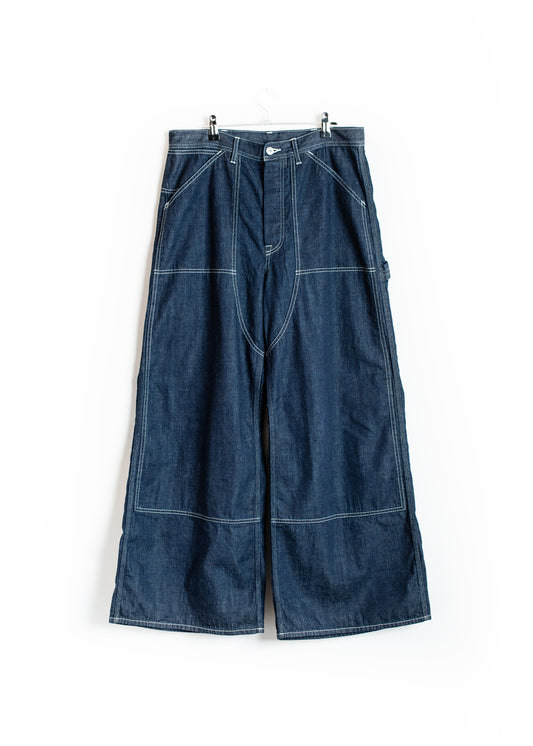 PT-SV-NGA-1010/Classic Double-Knee Painter Wide Pants