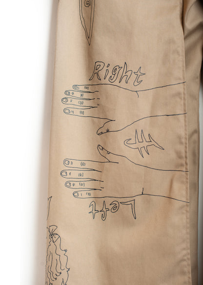 PT-SV-NGA-1011/Doodle Shift Wide Chinos