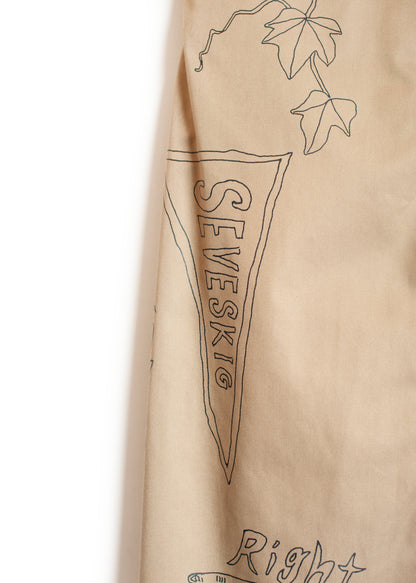 PT-SV-NGA-1011/Doodle Shift Wide Chinos