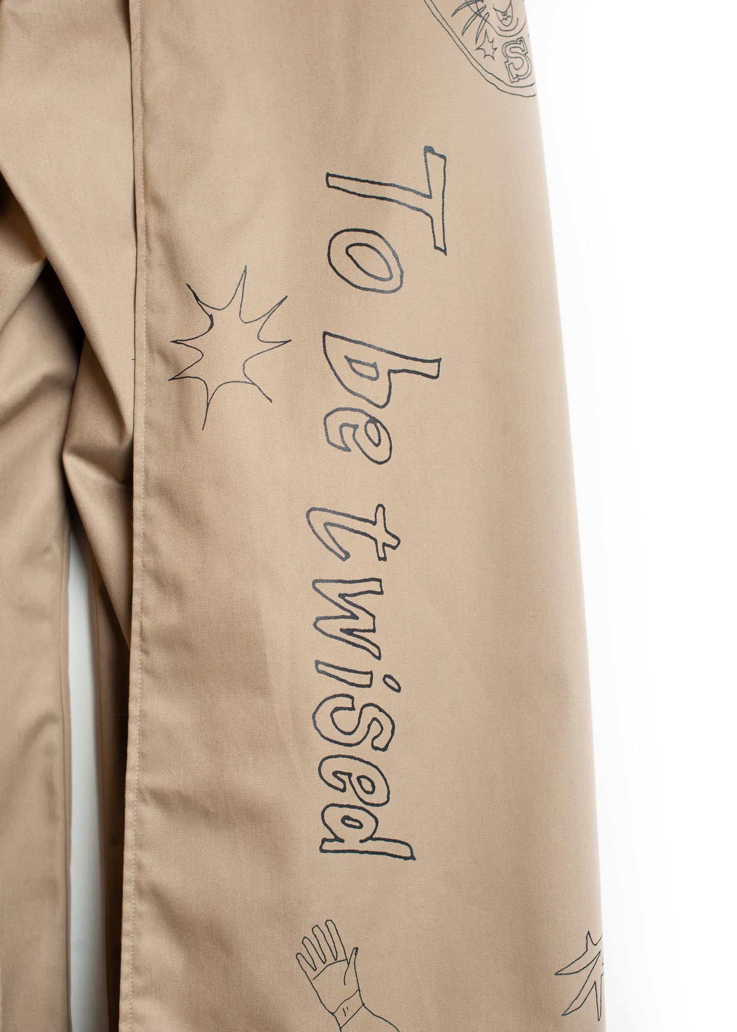 PT-SV-NGA-1011/Doodle Shift Wide Chinos