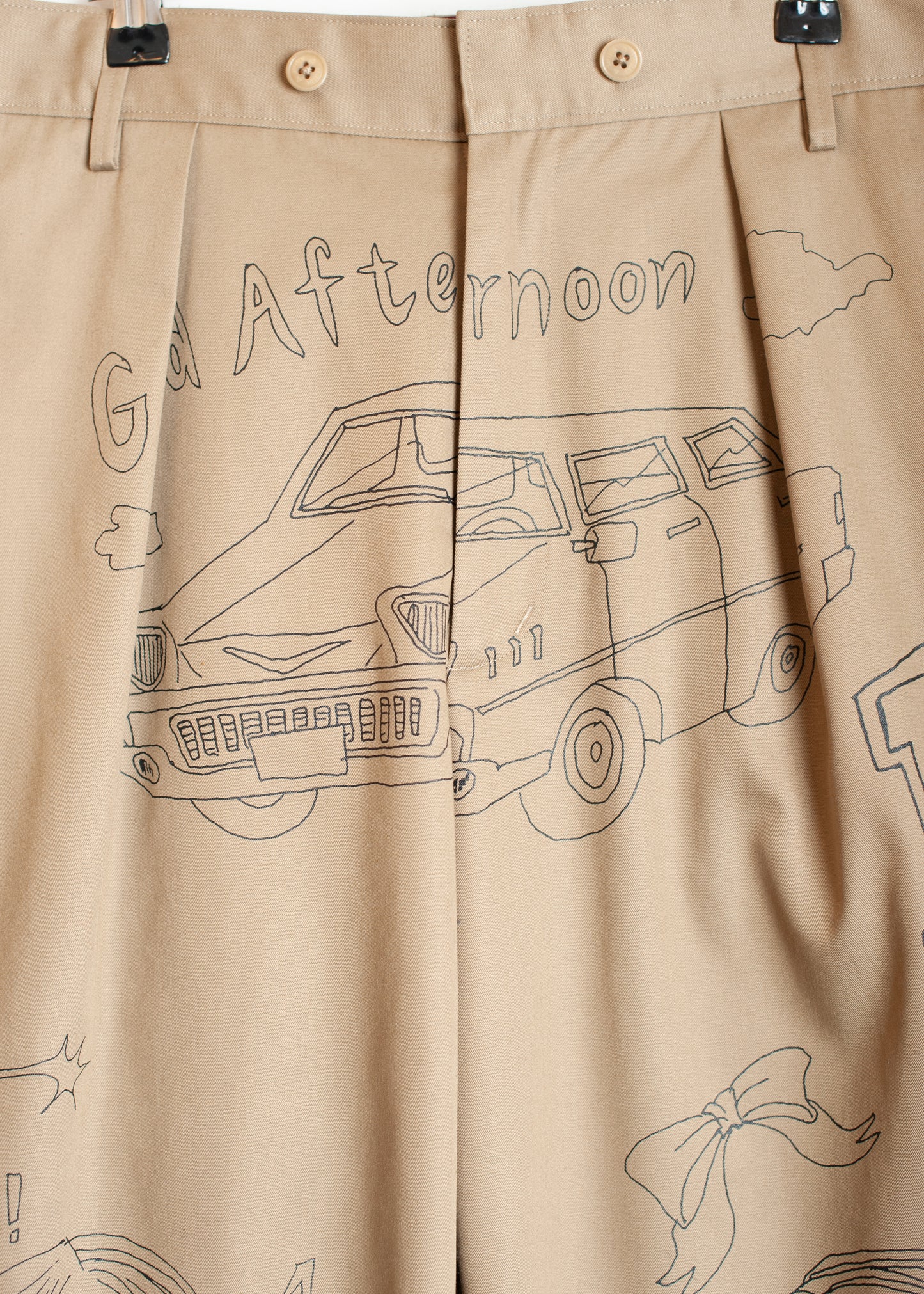 PT-SV-NGA-1011/Doodle Shift Wide Chinos