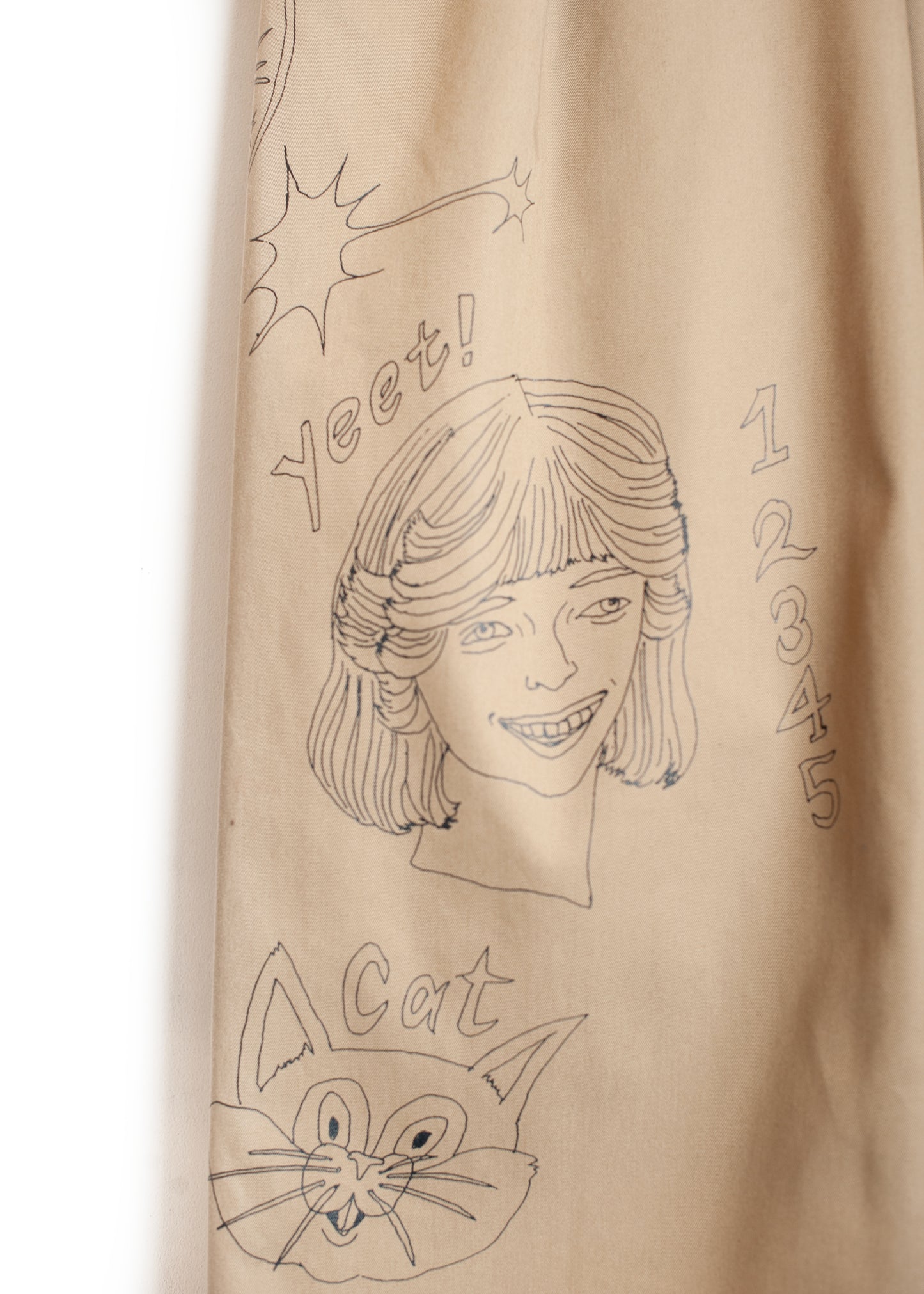 PT-SV-NGA-1011/Doodle Shift Wide Chinos