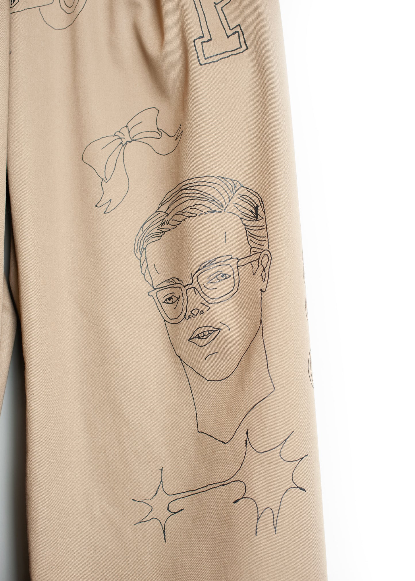 PT-SV-NGA-1011/Doodle Shift Wide Chinos