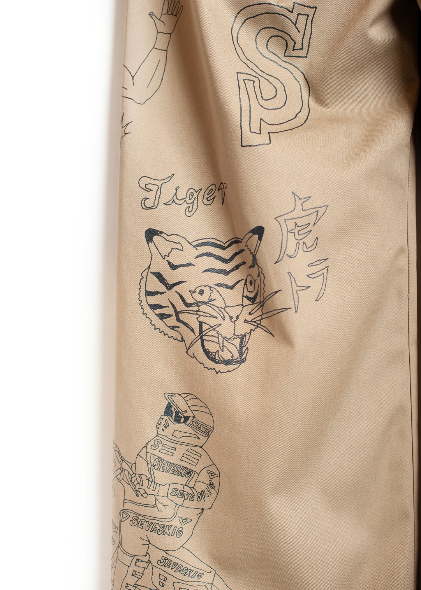 PT-SV-NGA-1011/Doodle Shift Wide Chinos