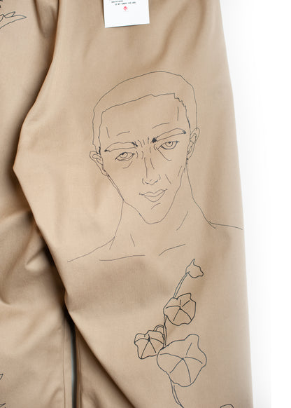 PT-SV-NGA-1011/Doodle Shift Wide Chinos