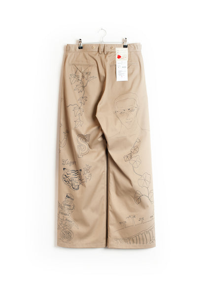 PT-SV-NGA-1011/Doodle Shift Wide Chinos