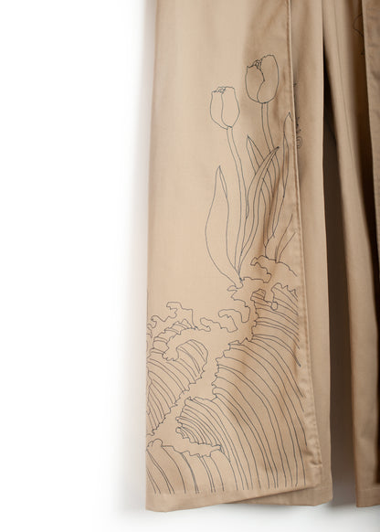 PT-SV-NGA-1011/Doodle Shift Wide Chinos