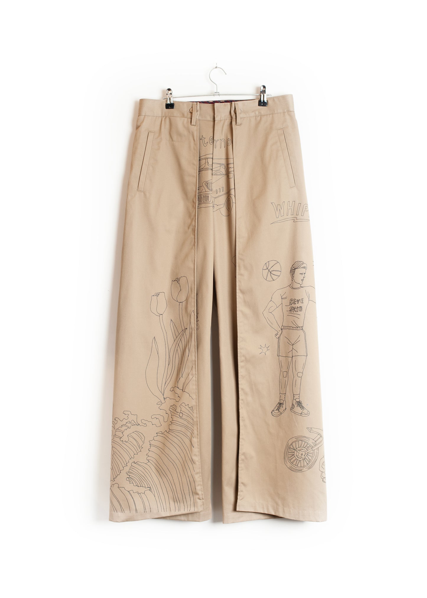 PT-SV-NGA-1011/Doodle Shift Wide Chinos