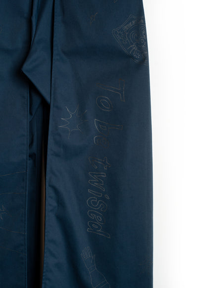 PT-SV-NGA-1011/Doodle Shift Wide Chinos